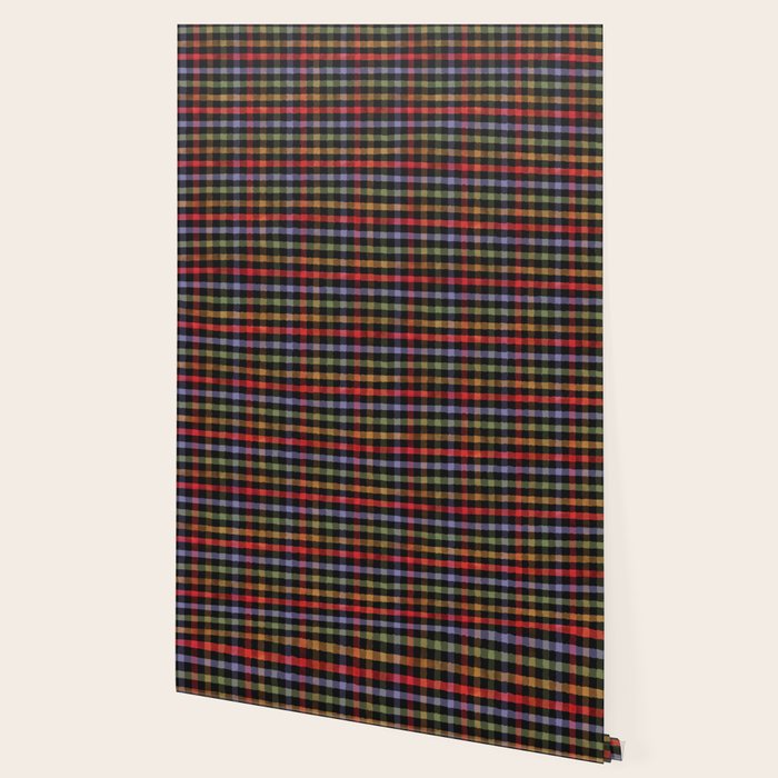 Boho Checkered Deep Palette Wallpaper Gallery Image 2