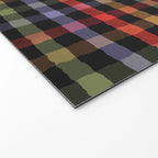 Boho Checkered Deep Palette Welcome Mat Gallery Image 2