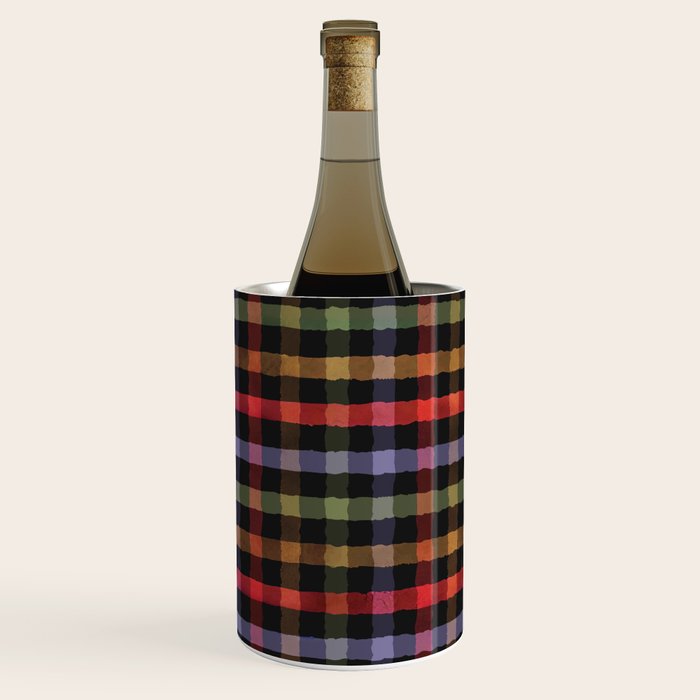 Boho Checkered Deep Palette Wine Chiller Gallery Image 2