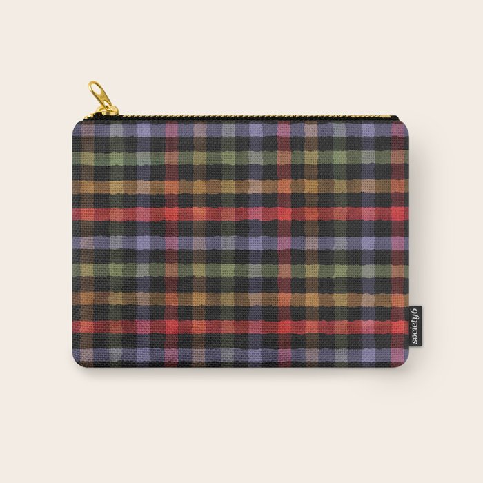 Boho Checkered Deep Palette Carry All Pouch Gallery Image 1