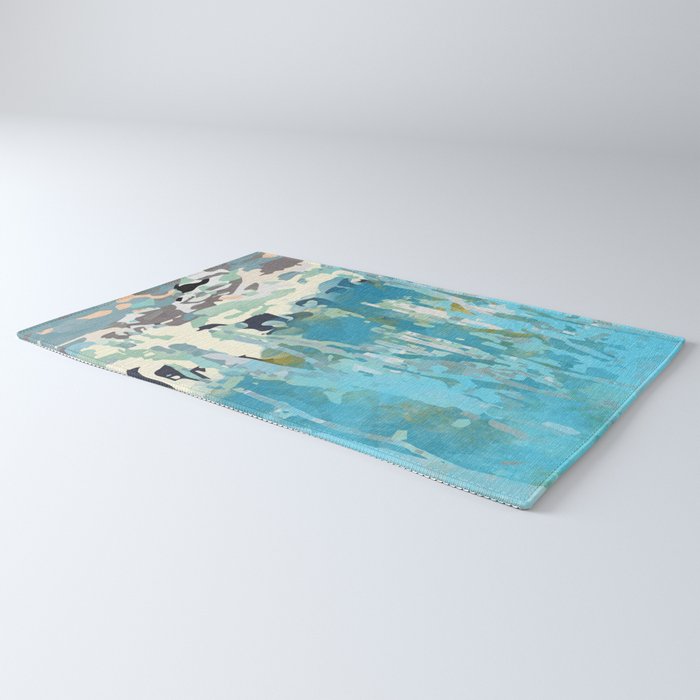 abstract forest in pastels Rug Gallery Image 3