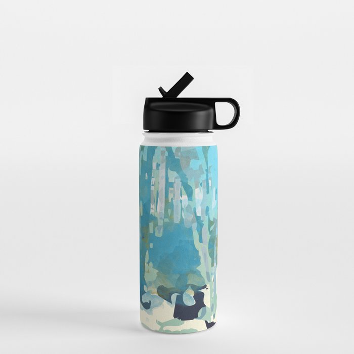 abstract forest in pastels Water Bottle Gallery Image 1