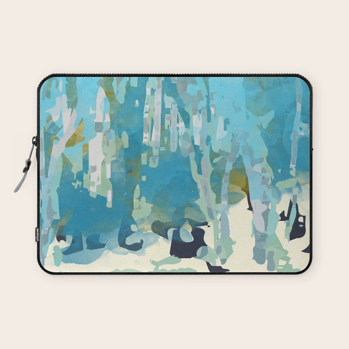 abstract forest in pastels Laptop Sleeve Gallery Image 1