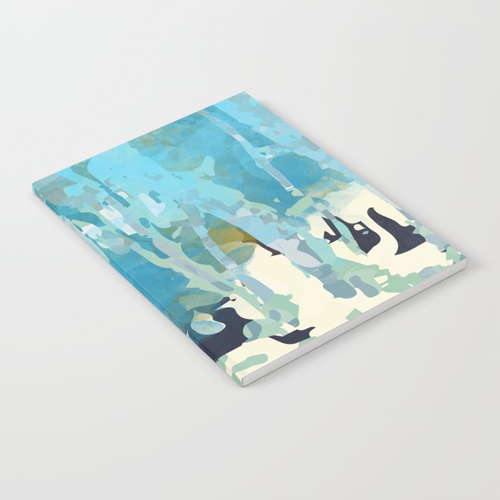 abstract forest in pastels Notebook Gallery Image 1