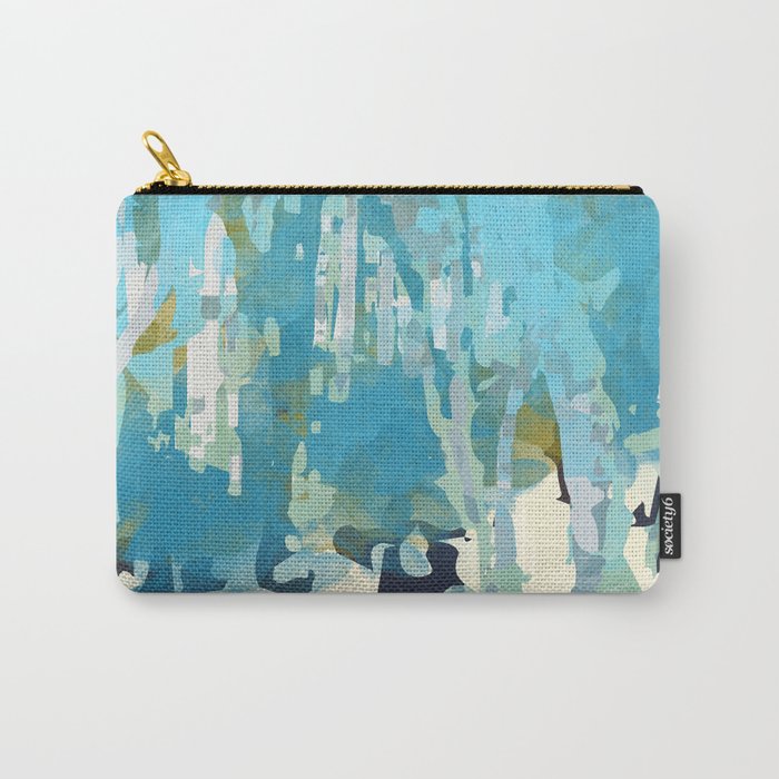 abstract forest in pastels Carry All Pouch Gallery Image 1