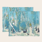abstract forest in pastels Placemat Gallery Image 1