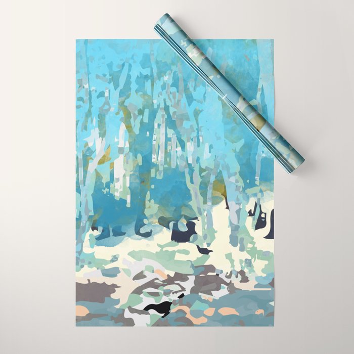 abstract forest in pastels Wrapping Paper Gallery Image 1