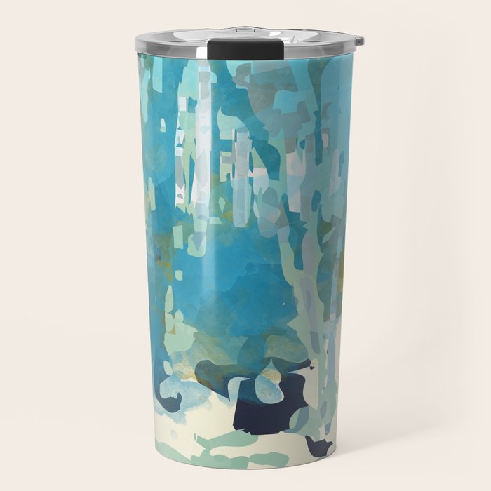 abstract forest in pastels Travel Mug Gallery Image 1