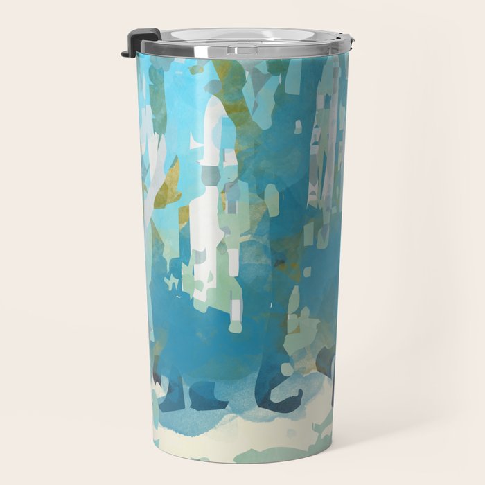 abstract forest in pastels Travel Mug Gallery Image 3