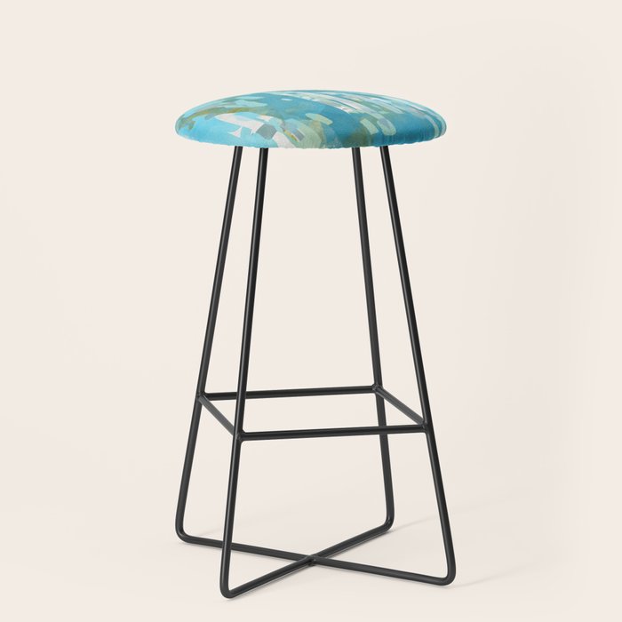 abstract forest in pastels Stool Gallery Image 1