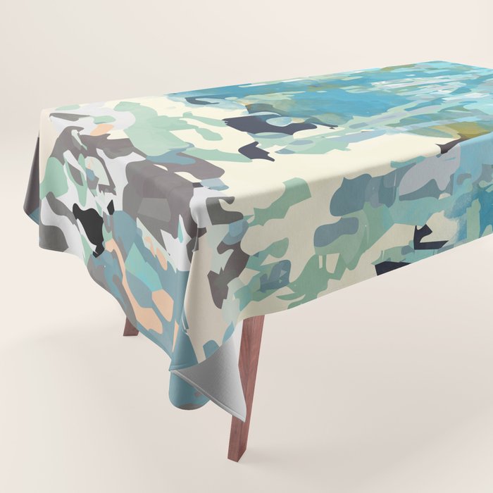 abstract forest in pastels Tablecloth Gallery Image 1