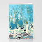 abstract forest in pastels Stationery Card Gallery Image 2