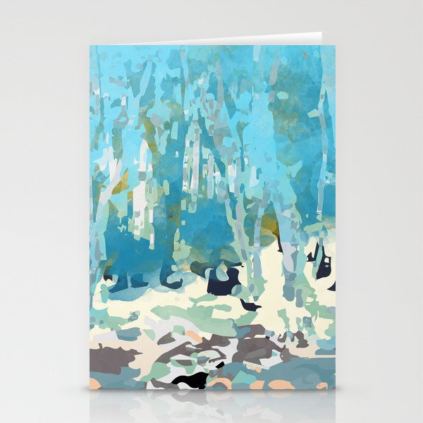 abstract forest in pastels Stationery Card Gallery Image 2