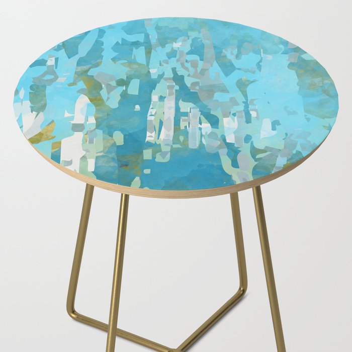abstract forest in pastels Side Table Gallery Image 2