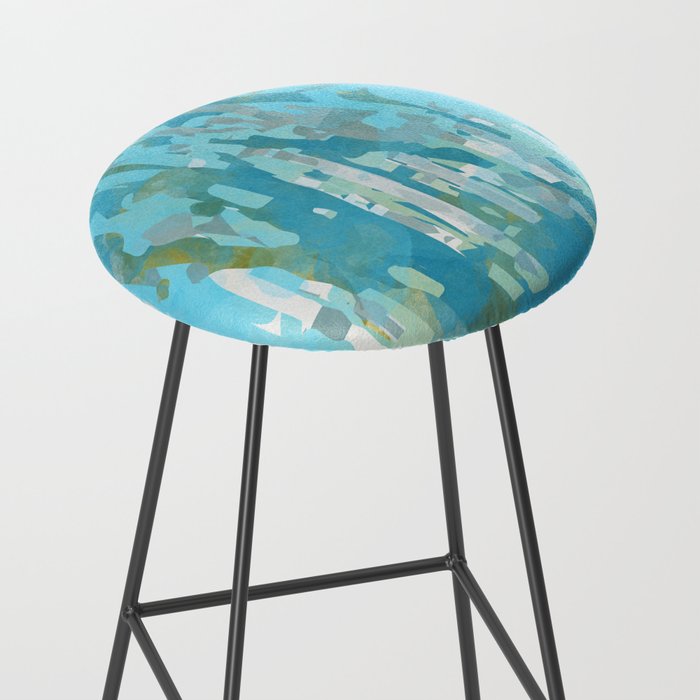 abstract forest in pastels Stool Gallery Image 2