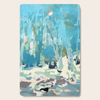 abstract forest in pastels Cutting Board Gallery Image 1