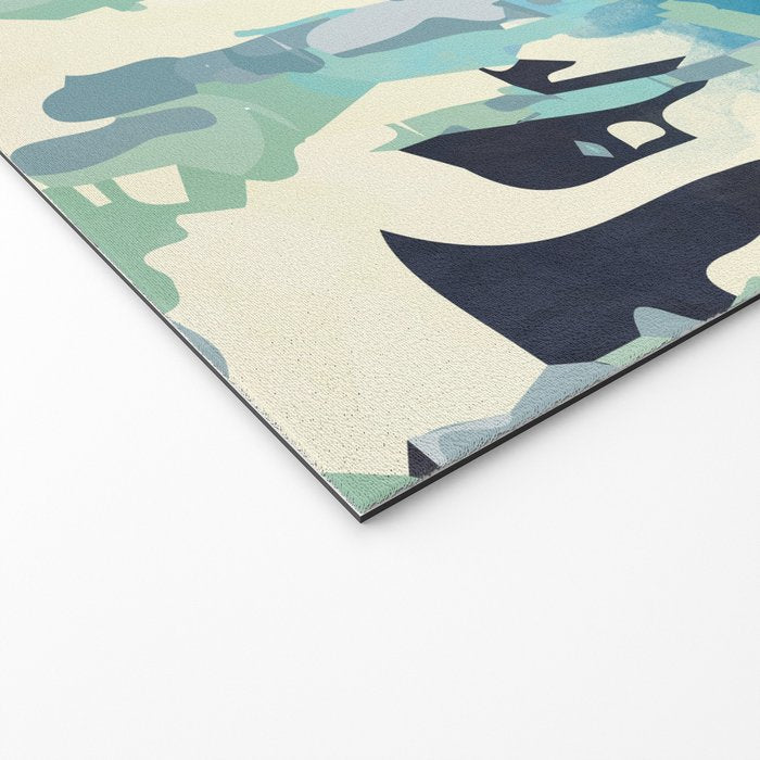 abstract forest in pastels Welcome Mat Gallery Image 2