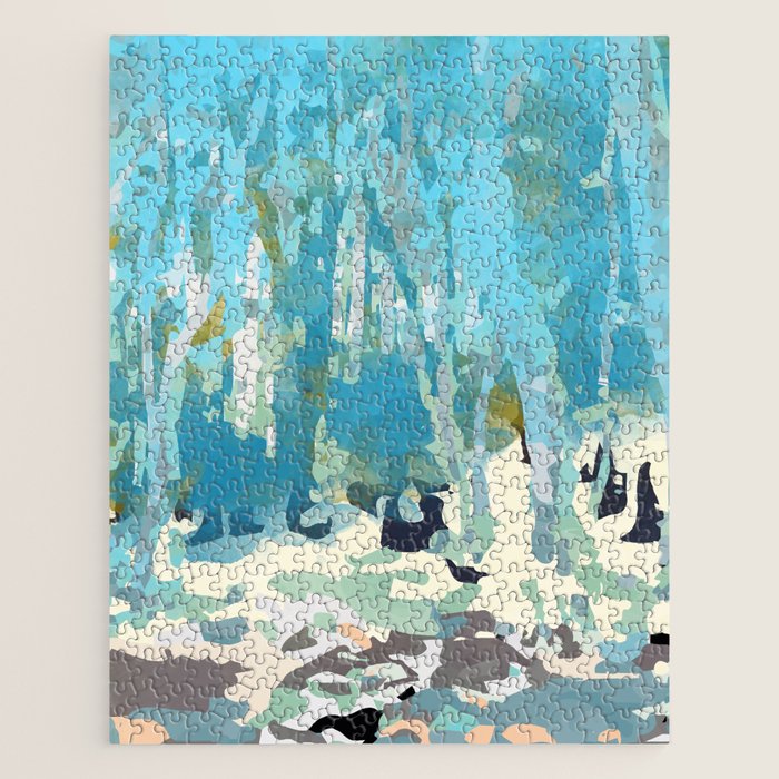 abstract forest in pastels Jigsaw Puzzle Gallery Image 1