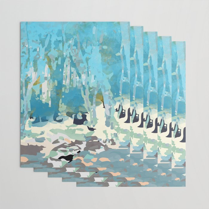 abstract forest in pastels Wrapping Paper Gallery Image 3