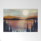 Summer Lake Sunset Welcome Mat Gallery Image 1