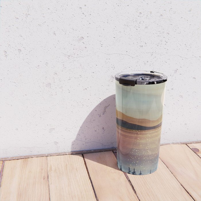 Summer Lake Sunset Travel Mug Gallery Image 4