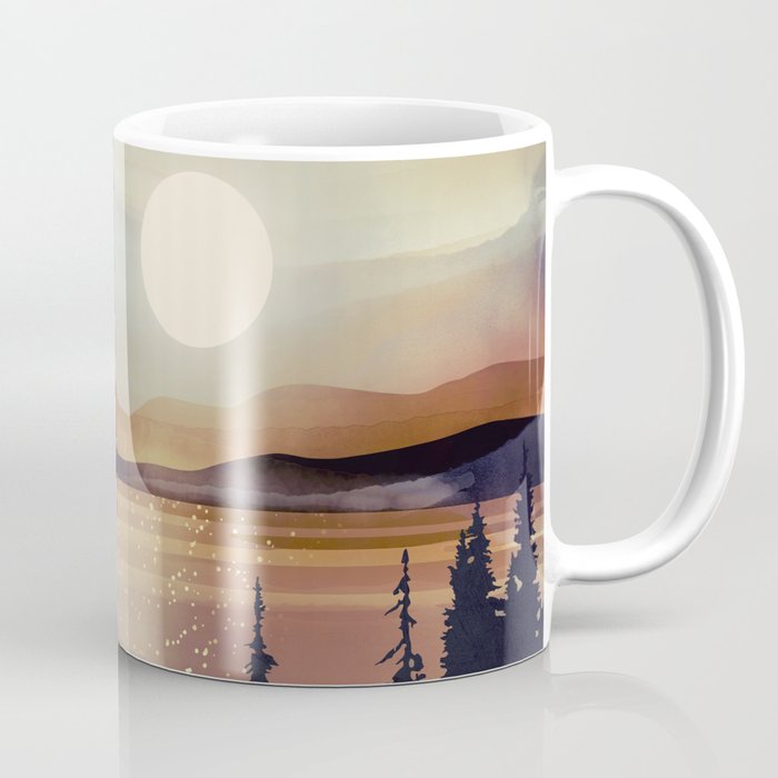 Summer Lake Sunset Coffee Mug Gallery Image 1