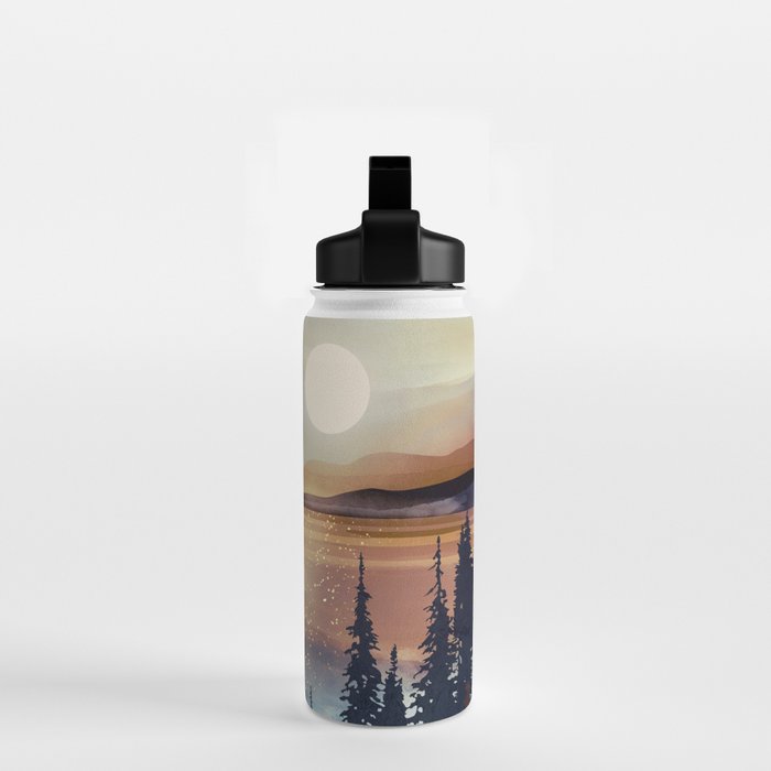 Summer Lake Sunset Water Bottle Gallery Image 2
