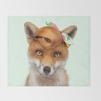 FOXY LADY Throw Blanket Gallery Image 2