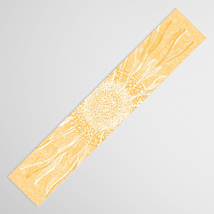 Mandala, Sunflower Prints, Yellow Table Runner Gallery Image 3