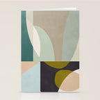 shapes geometric art mid century Stationery Card Gallery Image 2