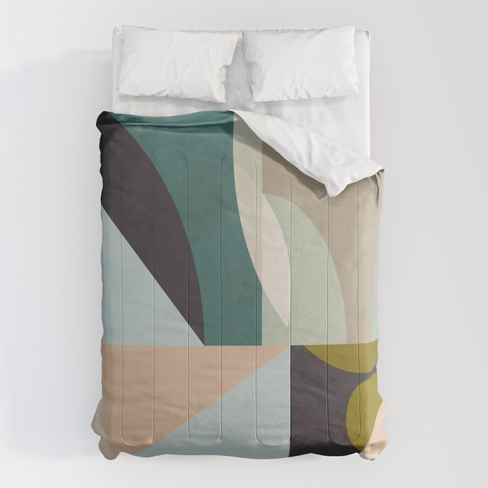 shapes geometric art mid century Comforter Gallery Image 6