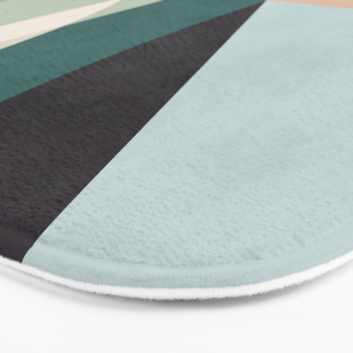 shapes geometric art mid century Bath Mat Gallery Image 3