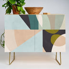 shapes geometric art mid century Credenza Gallery Image 1