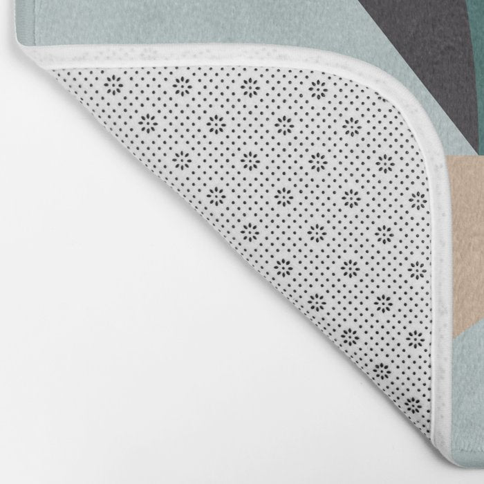 shapes geometric art mid century Bath Mat Gallery Image 2