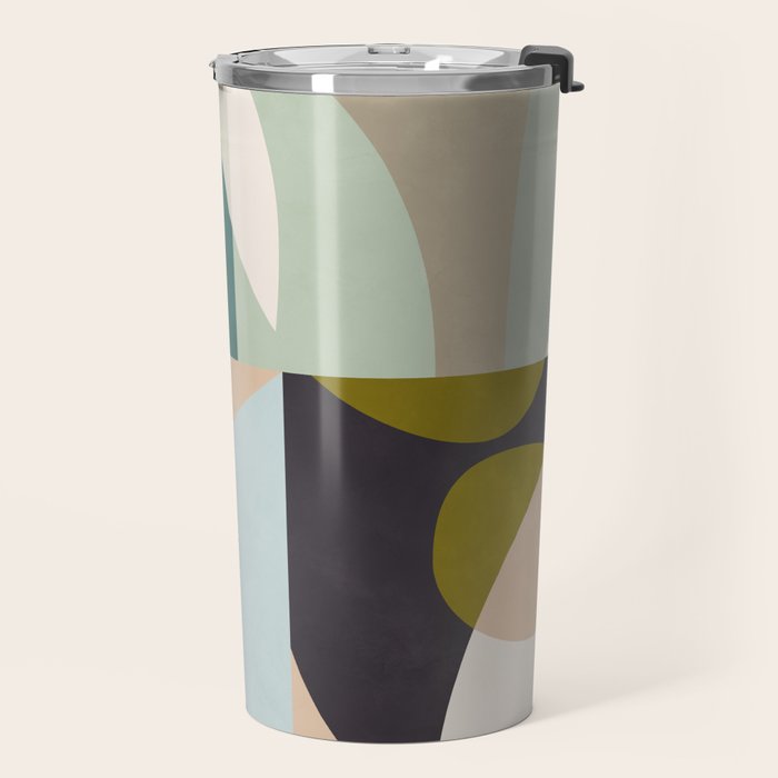 shapes geometric art mid century Travel Mug Gallery Image 2
