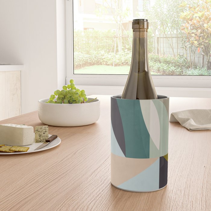 shapes geometric art mid century Wine Chiller Gallery Image 4