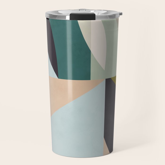 shapes geometric art mid century Travel Mug Gallery Image 1