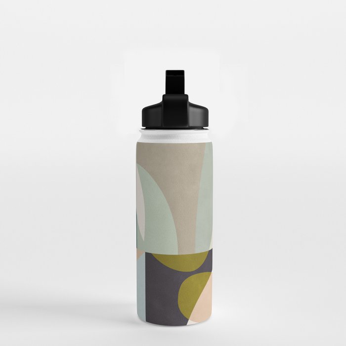 shapes geometric art mid century Water Bottle Gallery Image 2