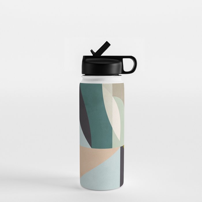 shapes geometric art mid century Water Bottle Gallery Image 1