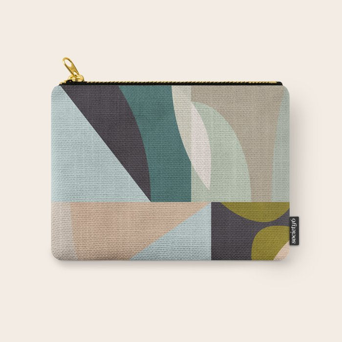 shapes geometric art mid century Carry All Pouch Gallery Image 1