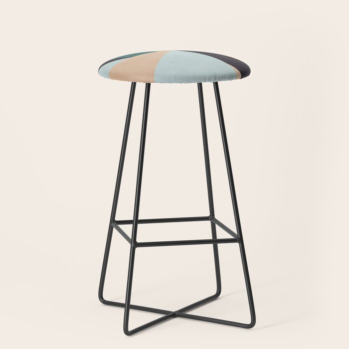 shapes geometric art mid century Stool Gallery Image 1