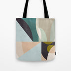 shapes geometric art mid century Tote Bag Gallery Image 1