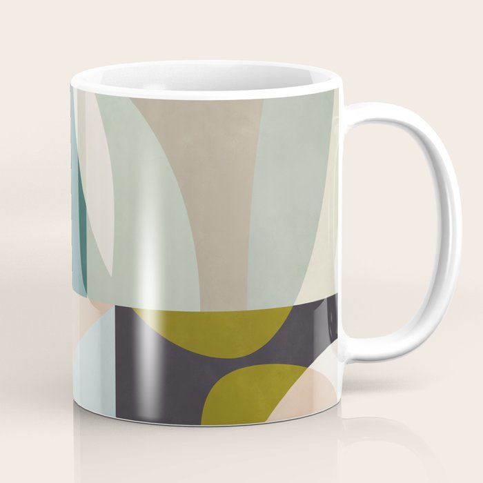 shapes geometric art mid century Coffee Mug Gallery Image 1