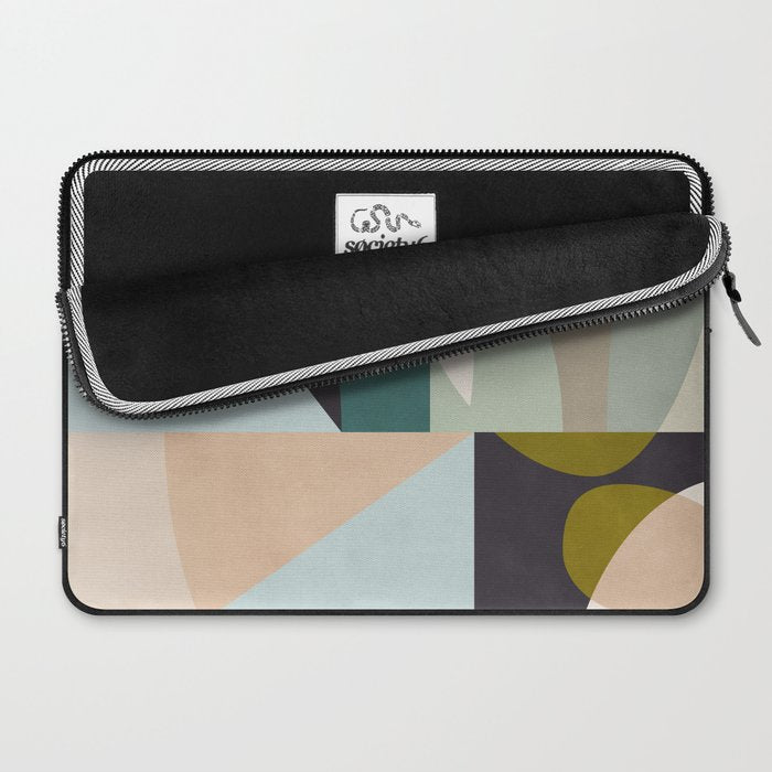 shapes geometric art mid century Laptop Sleeve Gallery Image 2