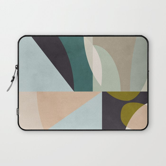 shapes geometric art mid century Laptop Sleeve Gallery Image 1