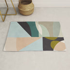 shapes geometric art mid century Rug Gallery Image 1