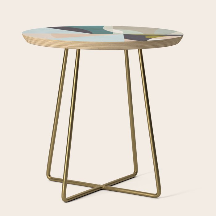 shapes geometric art mid century Side Table Gallery Image 1