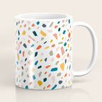 Terrazzo, Abstract Quirky Shapes Bohemian Modern Pattern Confetti Celebration Random Colorful Shapes Coffee Mug Gallery Image 1