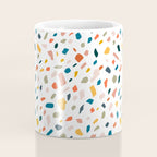 Terrazzo, Abstract Quirky Shapes Bohemian Modern Pattern Confetti Celebration Random Colorful Shapes Coffee Mug Gallery Image 4