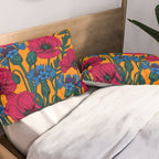 Red poppies and blue cornflowers Pillow Sham Gallery Image 2